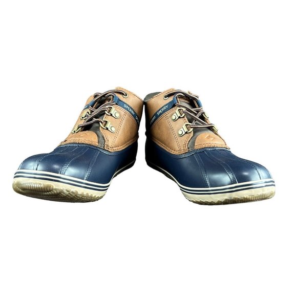 Sperry Top-Sider Bowline Navy Tan Rain Boots Youth Boy's Size 5 M - Picture 8 of 10
